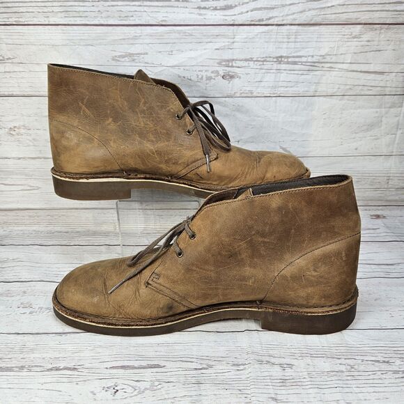 Clarks Originals Desert Chukka Ankle Boots Men's Size US 14M Suede Brown 82286 - Picture 2 of 7